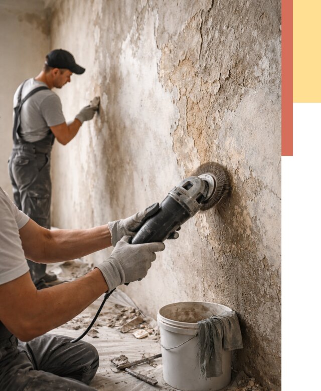 Снятие и удаление краски со стен в Минеральных Водах от 2175 руб. — ОТДЕЛОЧНИК-Мнр