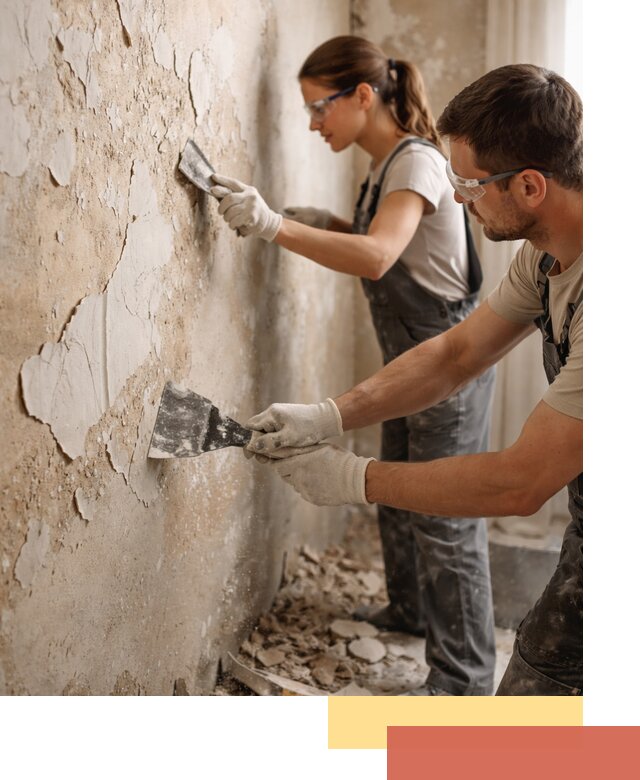 Снятие старой шпаклевки и подготовка поверхностей в Минеральных Водах