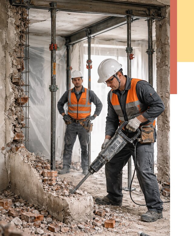 Снос несущих стен в Минеральных Водах от 10617 руб. — демонтаж несущей стены под ключ | ОТДЕЛОЧНИК-Мнр