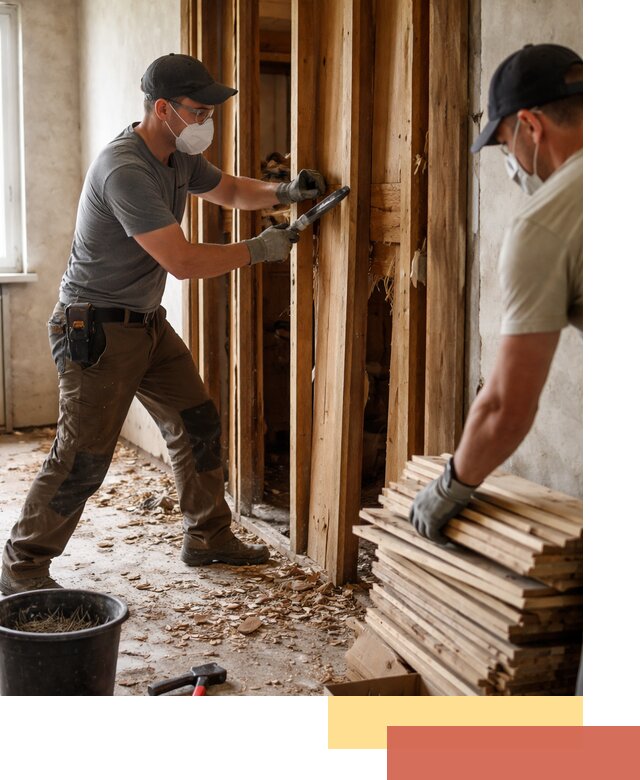 Демонтаж деревянных перегородок в Минеральных Водах быстро и аккуратно