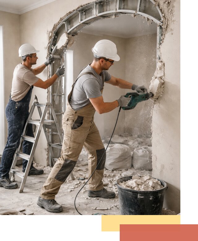 Демонтаж гипсокартонной арки в Минеральных Водах быстро и аккуратно