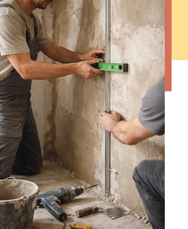 Установка штукатурных маяков в Минеральных Водах от 7251 руб. — быстро и недорого | ОТДЕЛОЧНИК-Мнр