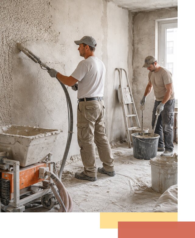 Машинная штукатурка стен в Минеральных Водах — быстро и качественно