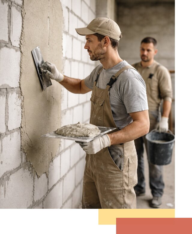 Штукатурка стен из газобетона в Минеральных Водах под ключ