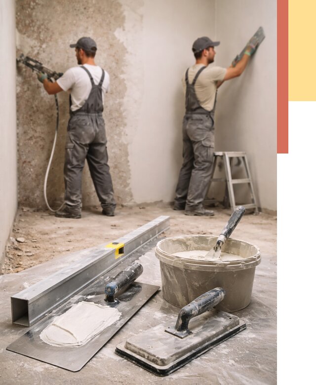 Штукатурка стен под обои в Минеральных Водах от 4661 руб./м2 — выравнивание под обои | ОТДЕЛОЧНИК-Мнр