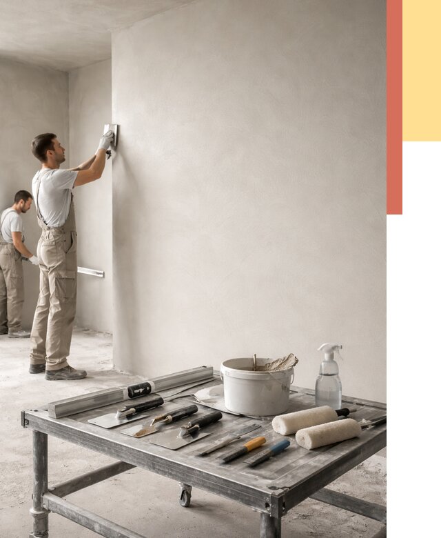 Штукатурка стен под покраску в Минеральных Водах от 4661 руб./м² — качественно и недорого | ОТДЕЛОЧНИК-Мнр