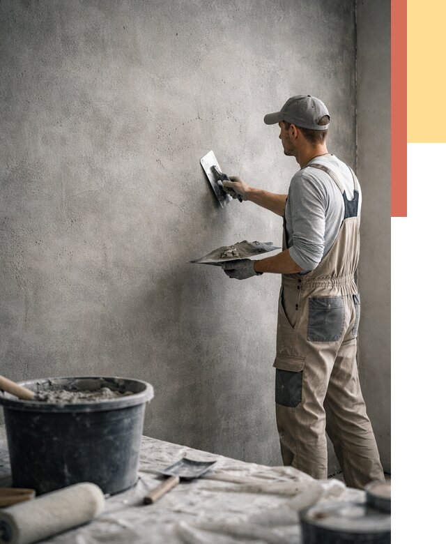 Декоративная штукатурка под бетон в Минеральных Водах от 2590 руб./м² — нанесение под ключ | ОТДЕЛОЧНИК-Мнр