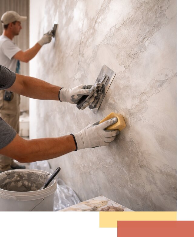 Декоративная штукатурка под мрамор в Минеральных Водах для стен и потолков