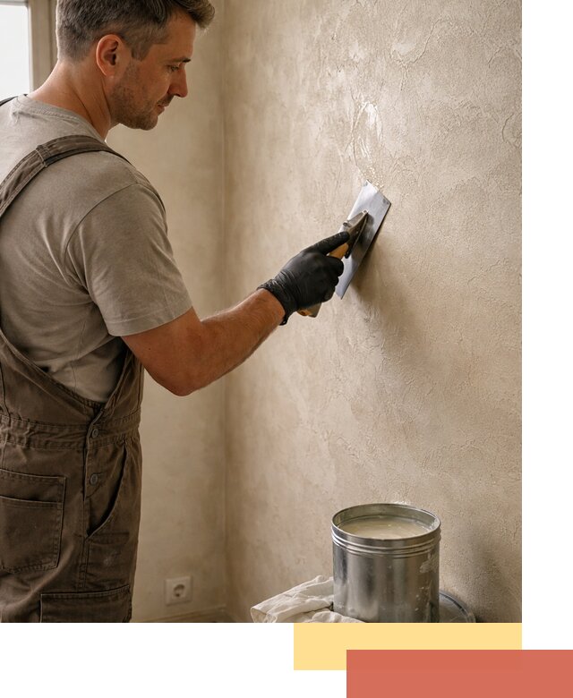 Нанесение воска на штукатурку в Минеральных Водах для защиты и блеска