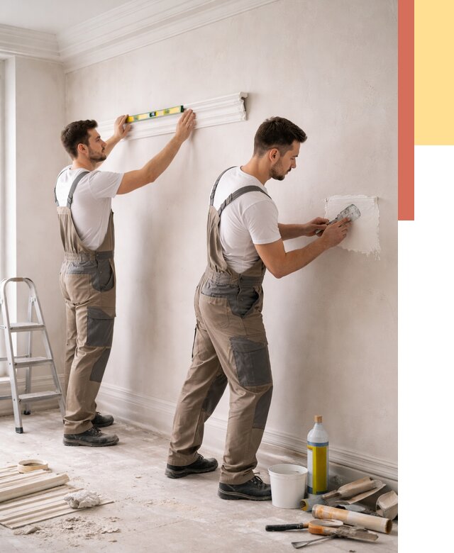 Монтаж лепнины на стены в Минеральных Водах от 4661 руб. — недорого, быстро | ОТДЕЛОЧНИК-Мнр