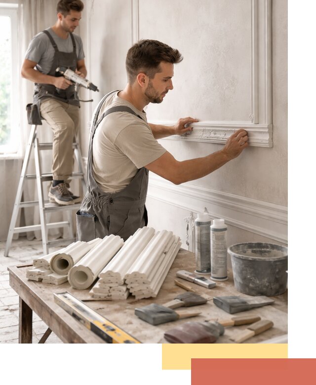 Монтаж лепнины на стены в Минеральных Водах профессионально и качественно