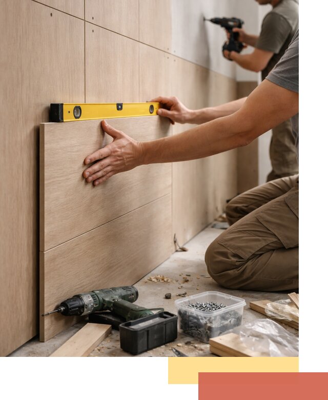 Профессиональный монтаж МДФ панелей на стены в Минеральных Водах