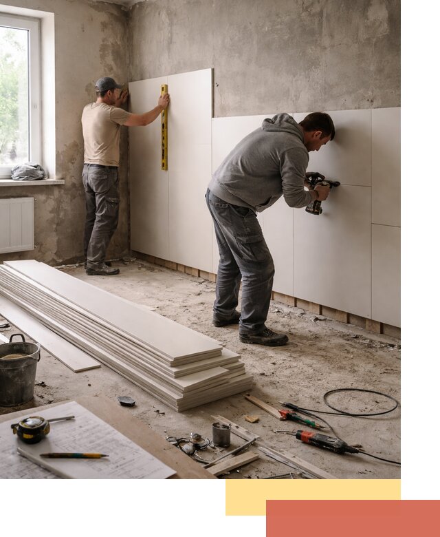 Монтаж ПВХ панелей на стены в Минеральных Водах качественно и быстро