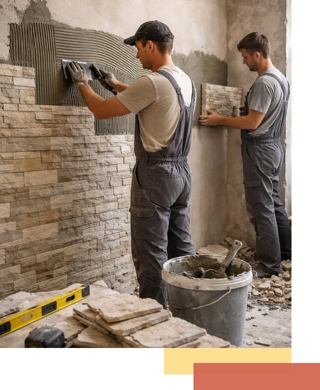 Монтаж искусственного камня в Минеральных Водах — облицовка стен и фасадов