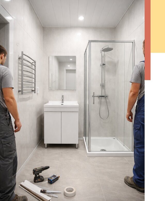 Отделка ванной комнаты панелями ПВХ в Минеральных Водах от 4661 руб. за м2 | ОТДЕЛОЧНИК-Мнр