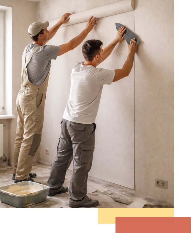 Поклейка виниловых обоев в Минеральных Водах профессионально и качественно