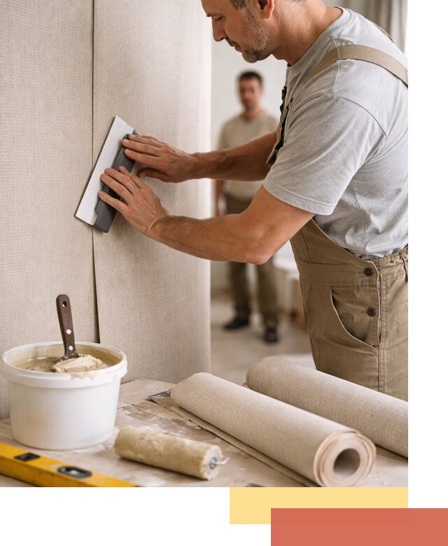 Поклейка текстильных обоев в Минеральных Водах профессионально и аккуратно