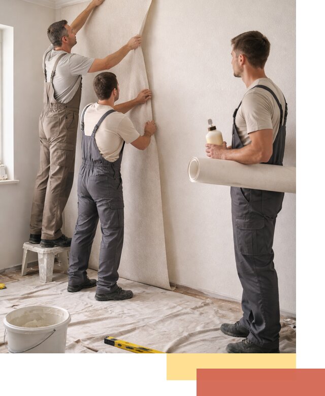 Оклейка стен обоями в Минеральных Водах — качественно и профессионально