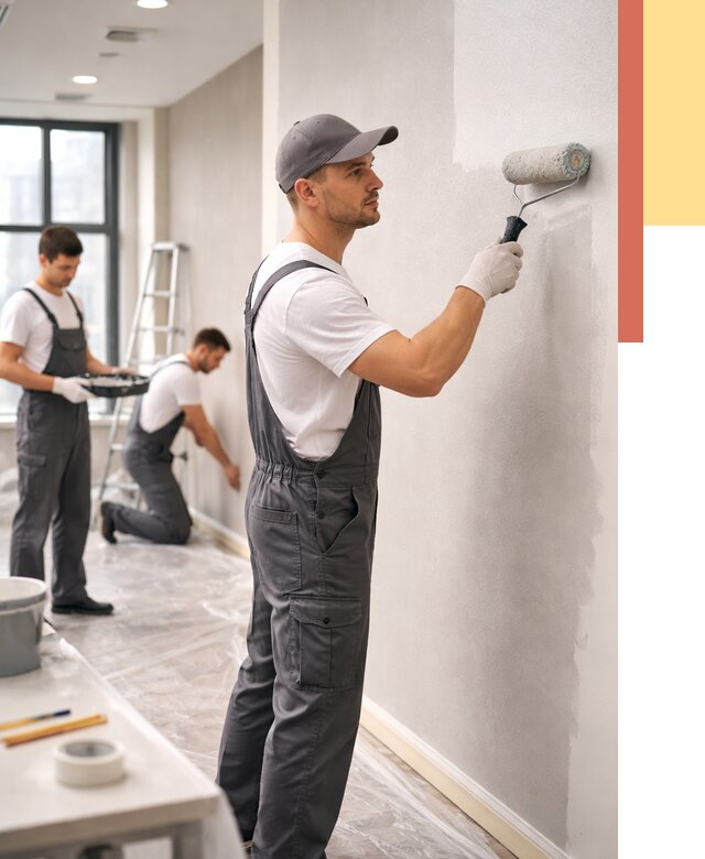 Покраска стен в офисе в Минеральных Водах от 8804 руб. — быстро и недорого | ОТДЕЛОЧНИК-Мнр