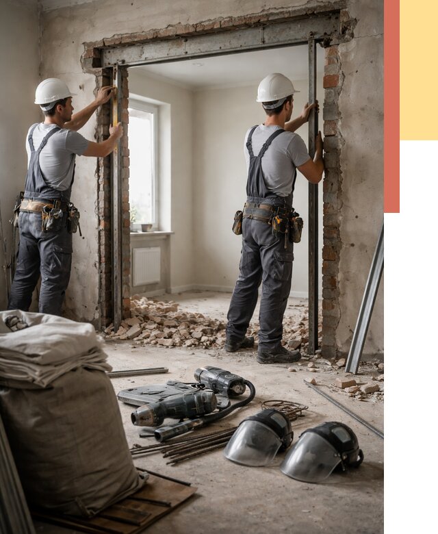 Расширение дверного проема в Минеральных Водах от 12948 руб. под ключ | ОТДЕЛОЧНИК-Мнр