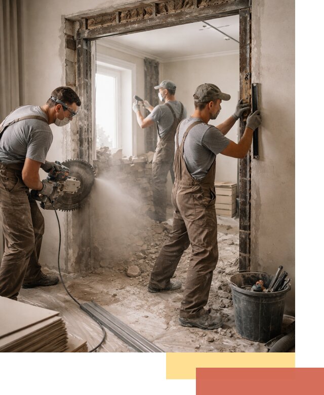 Расширение дверного проема под установку новой двери в Минеральных Водах