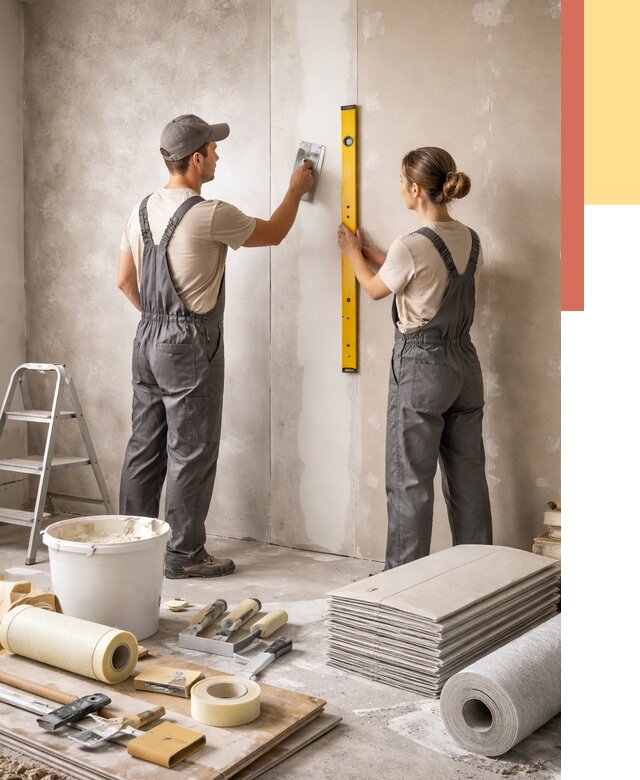 Отделка стен в Минеральных Водах от 1554 руб/м² — недорого, быстро, под ключ | ОТДЕЛОЧНИК-Мнр