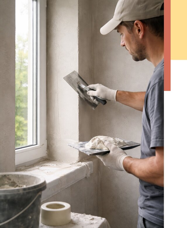 Штукатурка откосов в Минеральных Водах от 4661 руб/м² — услуги и выравнивание под ключ | ОТДЕЛОЧНИК-Мнр