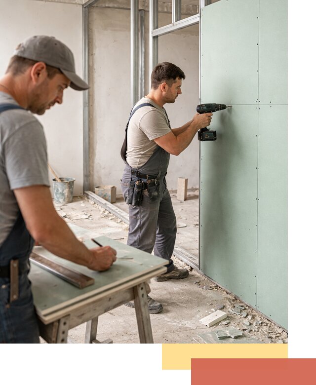 Перегородки из влагостойкого гипсокартона под ключ в Минеральных Водах