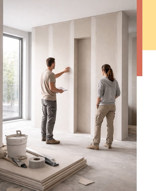 Зонирующая перегородка из гипсокартона в Минеральных Водах от 2900 руб. под ключ | ОТДЕЛОЧНИК-Мнр