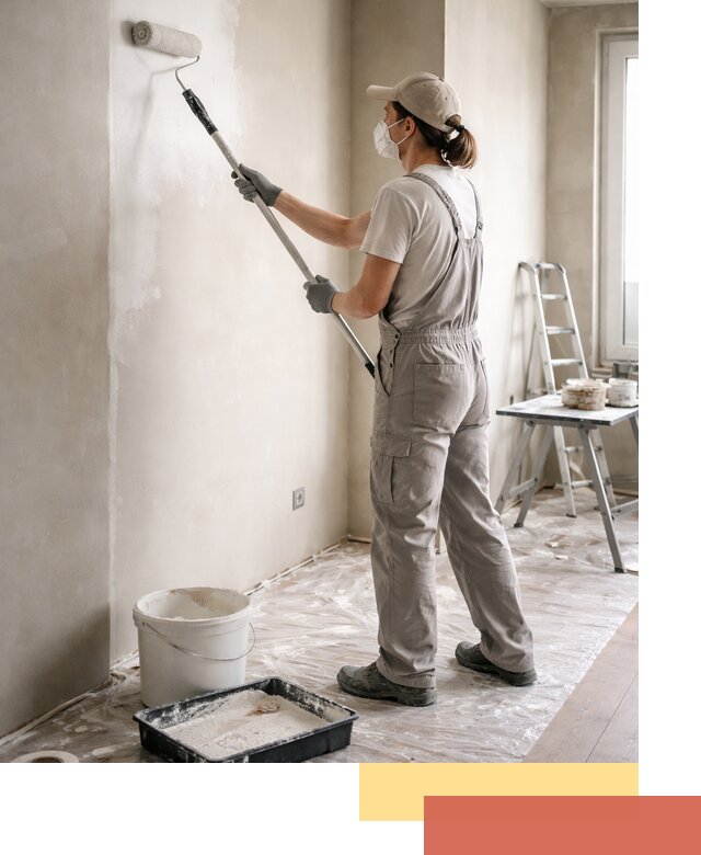 Покраска перегородок из гипсокартона в Минеральных Водах качественно и недорого