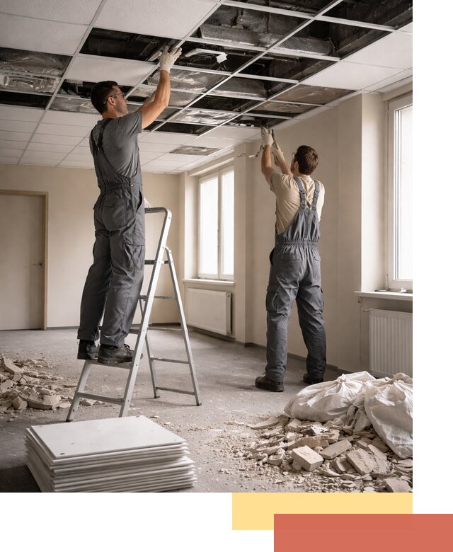 Демонтаж потолков Армстронг профессионально в Минеральных Водах