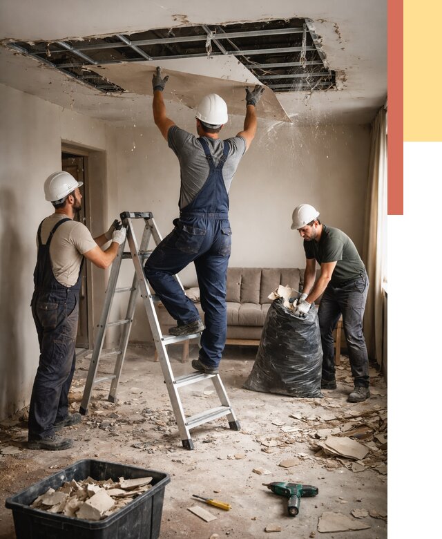 Демонтаж гипсокартонного потолка в Минеральных Водах от 435 руб. за м2 — ОТДЕЛОЧНИК-Мнр