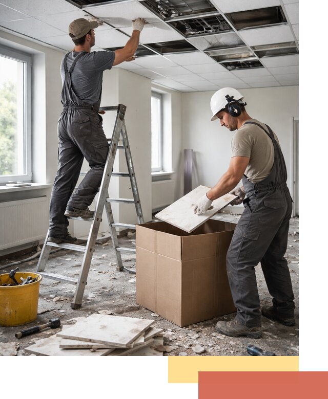 Демонтаж потолочной плитки в Минеральных Водах быстро и аккуратно