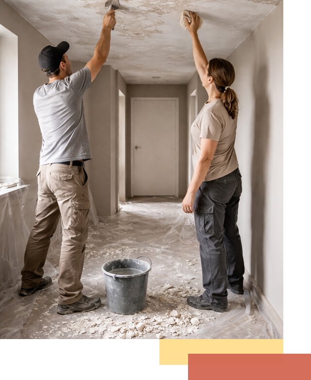 Удаление побелки с потолка в Минеральных Водах — быстро и аккуратно