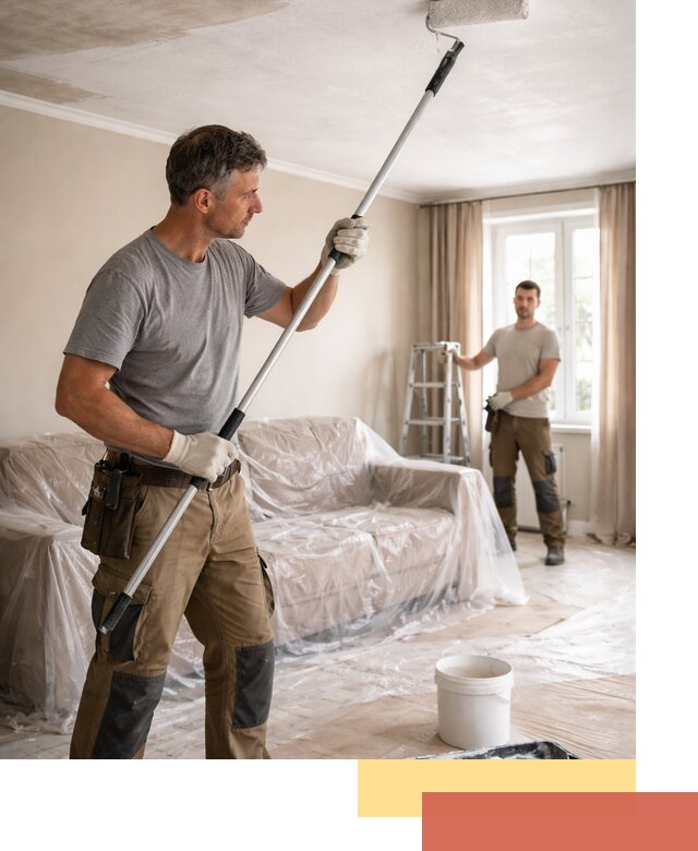 Грунтовка потолка в Минеральных Водах — подготовка под покраску и отделку