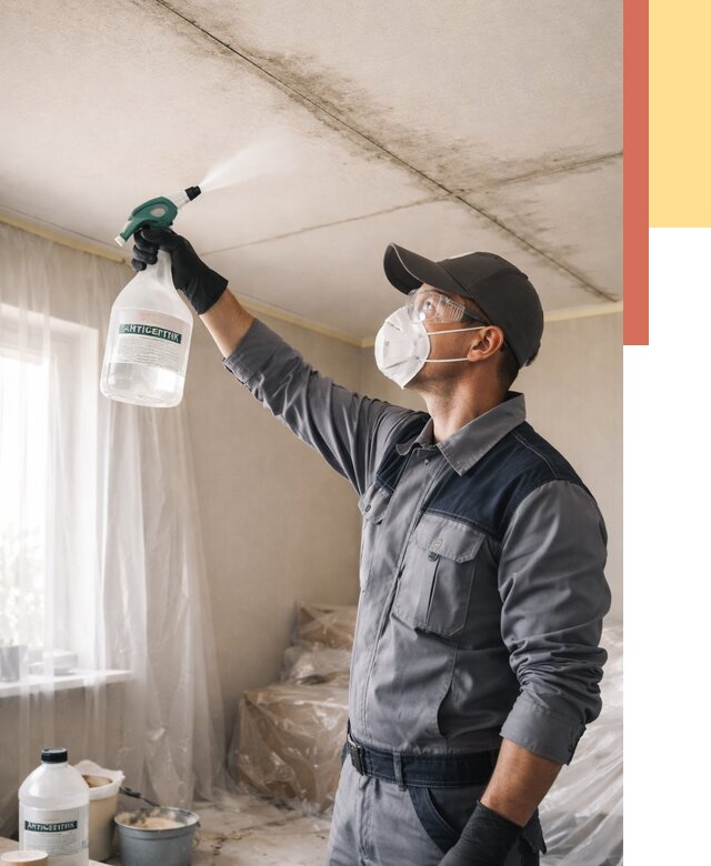 Антисептическая обработка потолка в Минеральных Водах от 2590 руб. | ОТДЕЛОЧНИК-Мнр