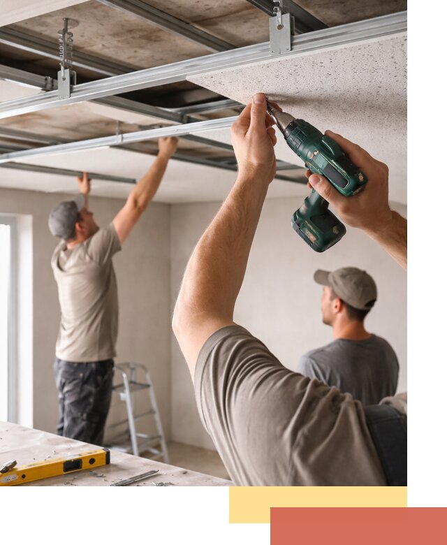 Монтаж акустического потолка в Минеральных Водах под ключ