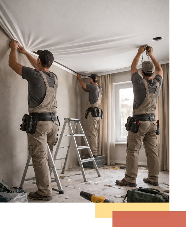 Монтаж матового натяжного потолка в Минеральных Водах качественно и быстро