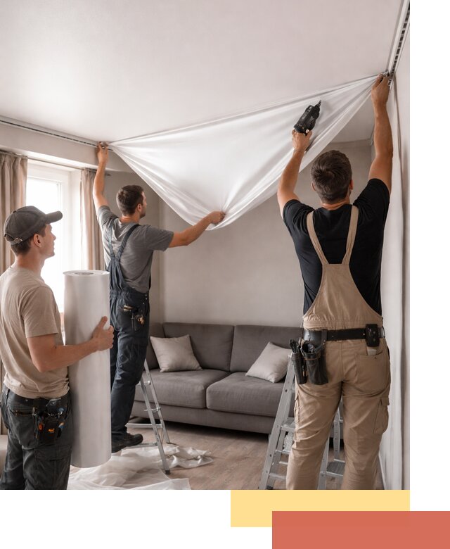 Монтаж сатинового натяжного потолка в Минеральных Водах качественно и быстро