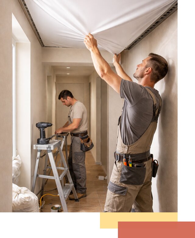 Монтаж натяжного потолка в прихожей в Минеральных Водах