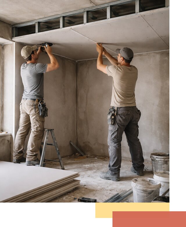 Короб из гипсокартона на потолке под ключ в Минеральных Водах