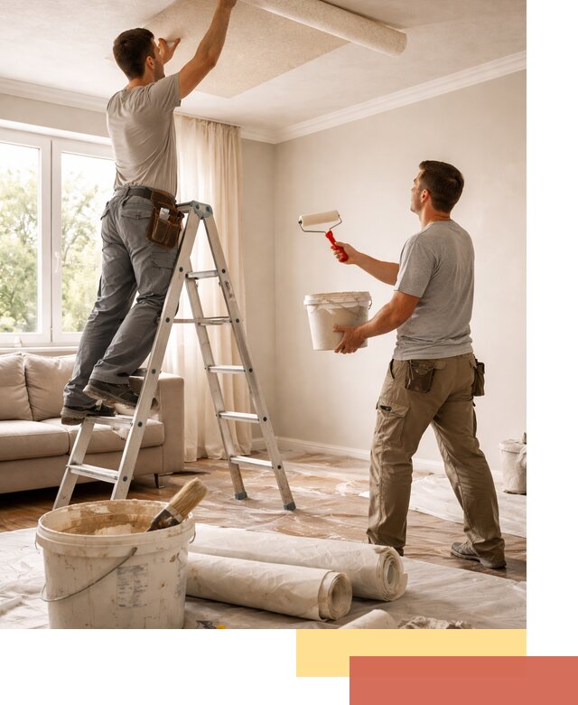 Поклейка обоев на потолок в Минеральных Водах — качественно и быстро