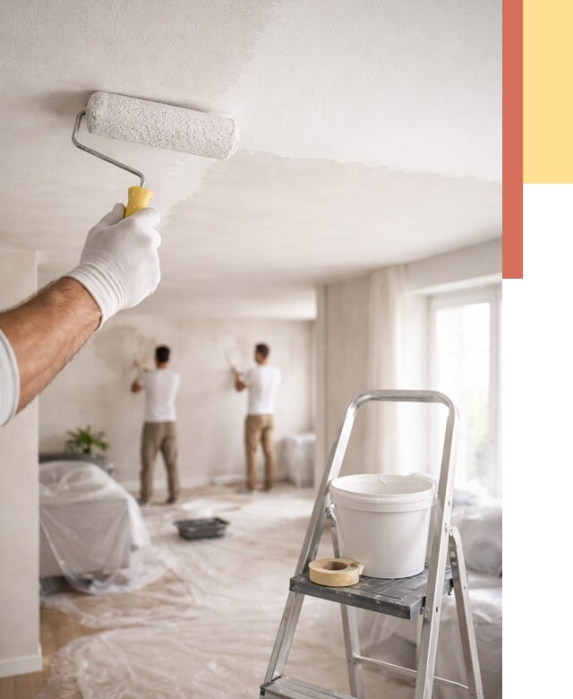 Покраска потолка акриловой краской в Минеральных Водах от 2590 руб. | ОТДЕЛОЧНИК-Мнр