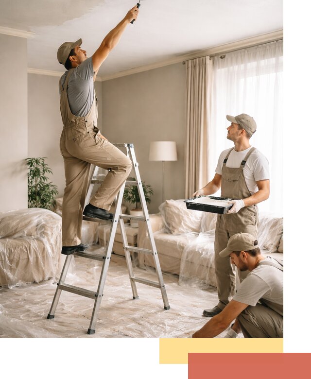 Покраска потолков акриловой краской в Минеральных Водах качественно и быстро