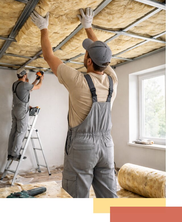 Утепление потолка под ключ в Минеральных Водах качественно и быстро