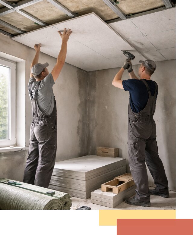 Шумоизоляция потолка панелями ЗИПС в Минеральных Водах